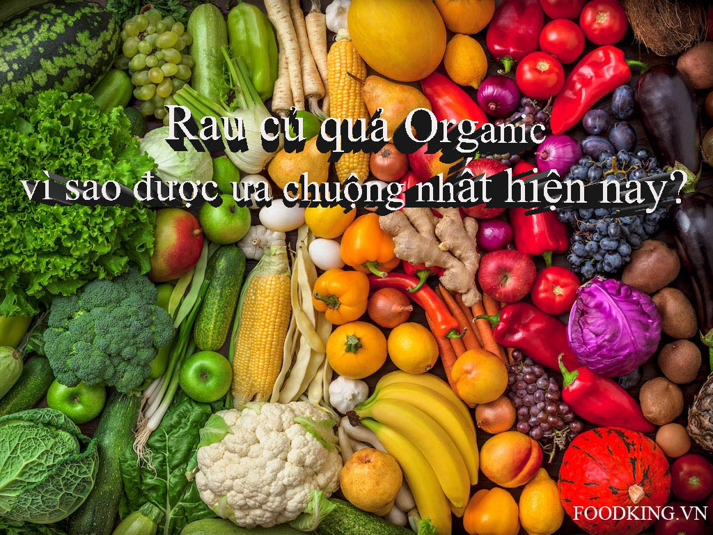 Rau củ quả Organic vì sao được ưa chuộng nhất hiện nay ?